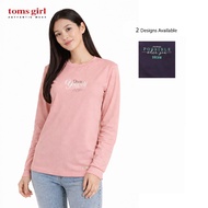 Toms Girl Women's Long Sleeve Loose Cut Sleeve with Rib / Print G61-564 565