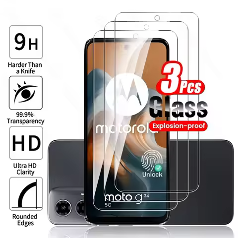 3PCS Screen Protector For Motorola Moto G34 5G Protect Glass On MotoG34 Moto Rola G 34 54 84 04 s 14