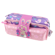 Smiggle - 可愛小兔 花花 | 小童 筆袋 | 紫色 | 女孩最愛 | 生日禮物 | 兒童學生 |平行進口