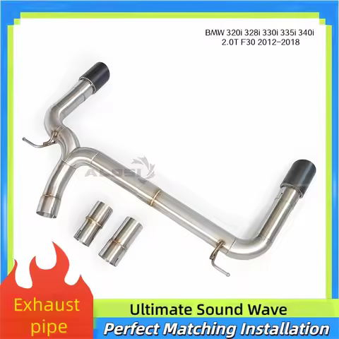 Stainless Steel Cat-back Exhaust Pipes for BMW 320i 328i 330i 335i 340i 2.0T F30 2012-2018 Racing Pe
