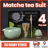 【SG STOCK】 Matcha Set (4pcs)Tea Ceremony Kit Matcha Tool Brush Bamboo Suit Japanese Matcha Whisk Set