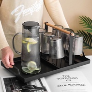 High-Value Vertical Glass Water Cup Set Household Cup Living Room Juice Kettle Cool Water Bottle Lar