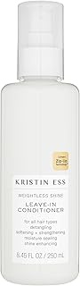 Kristin Ess Hair Weightless Shine Leave-In Conditioner Spray for Dry Damaged Hair, Detangler Spray, 