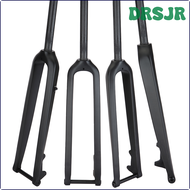 DRSJR Bicycle MTB Bike Mountain Cycling Front Fork Carbon Fiber Rigid Fork Fit for Wheel 26er 27.5er
