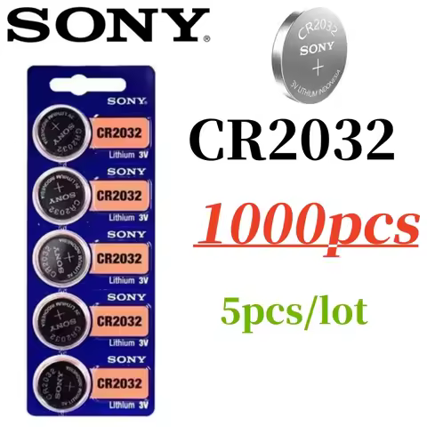 1000Pcs Original Sony CR2032 CR 2032 Battery cr 2032 for Watch Toys lithium batteria