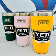 <Authentic YETI Cup> • Rambler 20oz [Stackable] Tumbler + MagSlider Lid [550ml]