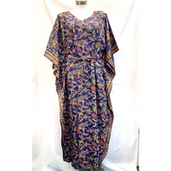 SIA Batik Butterfly Design Lady Long Dress With Belt
