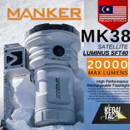 MANKER MK38 Satellite - LUMINUS SFT40 41500L White Rechargeable Flashlight - ORIGINAL - Ready Stock 