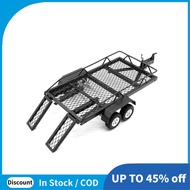 Black RC Car Metal Hitch Mount Trailer Upgrade Parts Accessories for 1/24 RC Trx4m Scx24 Fms24 FMS18