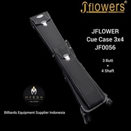 Promo / Terlaris Jflowers Cue Case JF0056~Tas Billiard Jflowers 3x4~3 Butt+4 Shaft