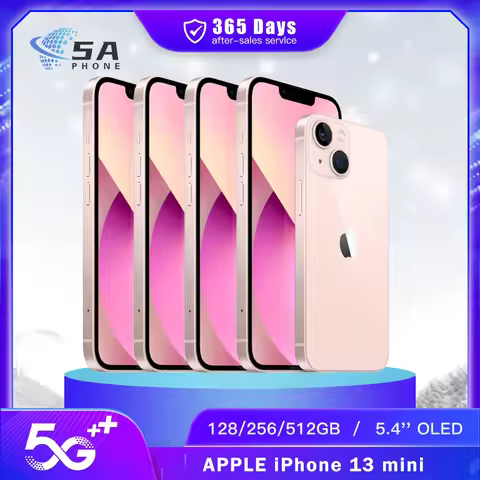 Original Apple iPhone 13 Mini 5G Mobile Phone NFC Face ID 4GB RAM 128/256/512GB ROM 5.4'' OLED A15 B