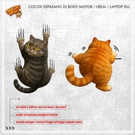 CUTE CAT STICKER MANJAT CAT MOTORCYCLE CAR STICKER