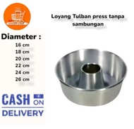 Tulban Press Lurus / Loyang Tulban Tinggi / Loyang Bolu Bima / Loyang Bolu Tulban Press / Cetakan Bo