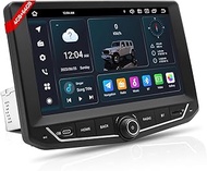 Car Radio for Jeep Wrangler JK (2011-17) Head Unit Replacement, Android 14 9 Inch QLED IPS Stereo Up