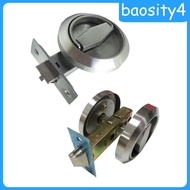 [Promotion] Round Knobs Ring Pulls Lock Accessories Stainless Steel Practical Outdoor Lock for Corri