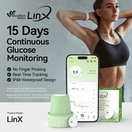 3PCS LinX CGM Continuous Glucose Monitoring Kit 24Hx45Days Real Time Blood Glucose Monitor No Finger