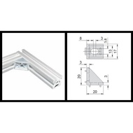 Aluminium Profile Gusset / L-Bracket For 20x20 Profile