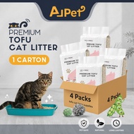 【Bundle of 4】AJPET Tofu Cat Litter Pasir Kucing Tofu Cat Litter Toilet Kucing Toufu Cat Sand TouFu C