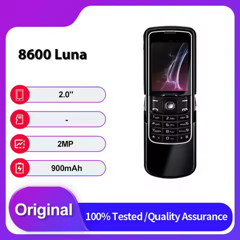 Original Unlocked 8600 Luna Single Sim GSM 900/1800 2G Bluetooth Mobile Phone Russian Arabic Keyboar