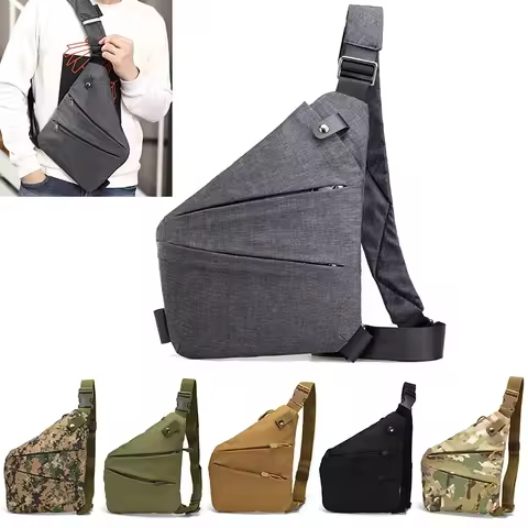 Small Men Chest Bag Waterproof Chest Pack Travel Personal Pocket Tactical Male Sling Bag Chest Cross
