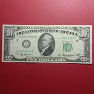 uang kertas USA Amerika serikat 10 Dollar 1950 B