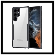 XUNDD Full Coverage Camera Soft Tpu Frame Anti-Drop Back Cover Case for Samsung S24 S23 Ultra / S23 