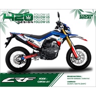 All New CRF 150L Fullbody Decal Sticker - CRF 150L Black Motif Sticker - CRF 150L Trail Motorcycle S