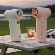 Compact 2-in-1 Fan: 40,000 RPM, 14.8Wh battery, 14h runtime, 5 speeds, digital display, wrist lanyar