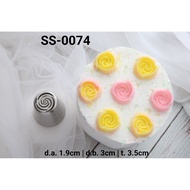 SS-0074 russian nozzle tip buttercream flower cake nozzle