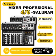 4/6 channel Audio mixer/99DSP Effect mini Mixer/6 channel Digital Mixer Professional Audio Mixer/USB