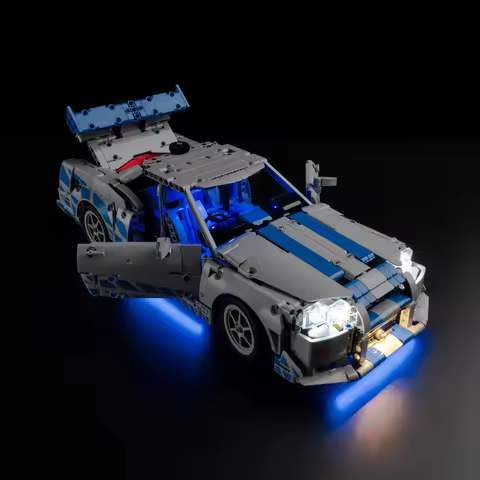 Led Light Set For LEGO 2 Fast 2 Furious Skyline GT-R (R34) Car RC Version Not Include Building Block