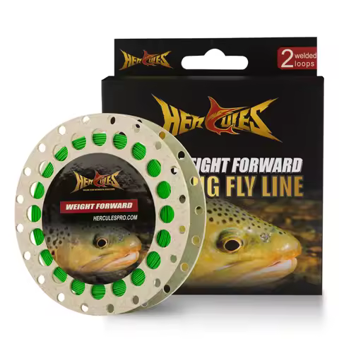 HERCULES 100FT Fly Fishing Line Floating Weight Forward 5wt/6wt/7wt/8wt Fly Line with Double Welded