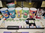 蠟筆小新杯 味覺糖盲盒 發光杯全套