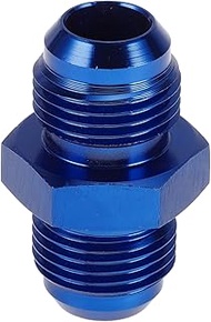 Male Flare Reducer Hose Fitting Adapter AN8-AN8 Fuel Line Connector Aluminium Blue