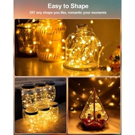 Fairy Lights Mini Lights Battery Operated 3.3Ft 20LED Fit For Jars Christmas Warm White