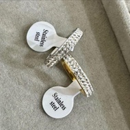 4S Grosir Solo || CINCIN TITANIUM AKSEN FULL PERMATA 2 BARIS MODEL KOREA VIRAL