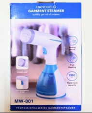 帳號內物品可併單限時大特價   粉紅色MW-801手持式蒸汽電熨斗Handheld Steam  Flatur掛燙機garment steamer手動/ 自動噴蒸汽附2刷頭280ml大水箱旅行學生宿舍套房家用電器蒸汽電熨斗