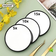 MERLYMALL Makeup Mirror, 5x/10x/15x Round Magnification Mirror, With Suction Cup Blackhead Magnifyin