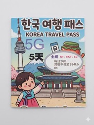 韓國 三網：LG/KT/SKT 5日5G無限數據 (不限速)｜韓國SIM卡｜韓國電話卡｜韓國數據卡｜韓國上網卡｜韓國漫遊卡｜韓國卡｜南韓電話卡新舊包裝隨機發貨 圖片只供參考