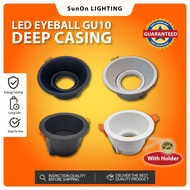 LED Eyeball Deep Angle Anti Glare Effect Recessed Eyeball Fitting Round Removal Bulb