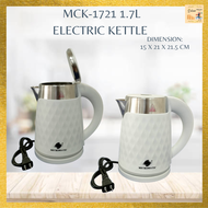 MCK MICROMATIC 1.7 LITERS ELECTRIC KETTLE/ WHITE ELECTRIC KETTLE/ KETTLE/ ALUMINUM ELECTRIC KETTLE/ 