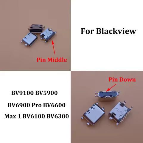 2-10Pcs Usb Charger Jack Connector Plug For Blackview BV9100 BV5900 BV6900 Pro BV6600 Max 1 BV6100 B