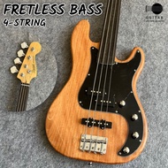 GCM Fretless Electric Bass Guitar (Custom Made, Oversea Ready Stock)