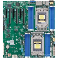 Papan induk Supermicro H12DSI-N6 AMD EPYC, PCI E 4.0 7003, papan induk pelayan dwi-pemproses
