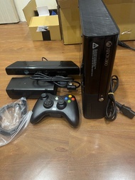 二手xbox 360 E 250G 主機＋手把+ Kinect 體感機、電源線、HDMI線、功能全都正常 售後不退！