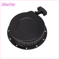 Universal Pull Start Starter Iron Black Recoil Starter Durable Air Cooled Starter Cover Assembly for