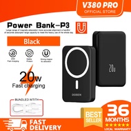 V380 PRO Mini Powerbank fast charging 10000mAh/12000mAh  20W Magnetic Wireless Powerbank for Samsung