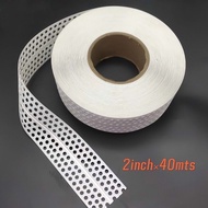 5cm*40m Corner Bead Tembok Pembentuk Siku Dinding Corner Bead Pvc Untuk Sudutan Luar Dan Dalam Pembe