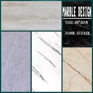 1.8mm thick Marble Design 60X30 cm Vinyl Floor Stickers Adhesive PVC Tiles Flooring  for home