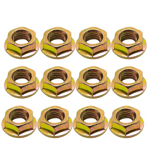 12pcs Bar Flange Nut (M8) For HUSQVARNA 51 55 61 66 268 272 345 350 351 353 357 359 362 365 372 394